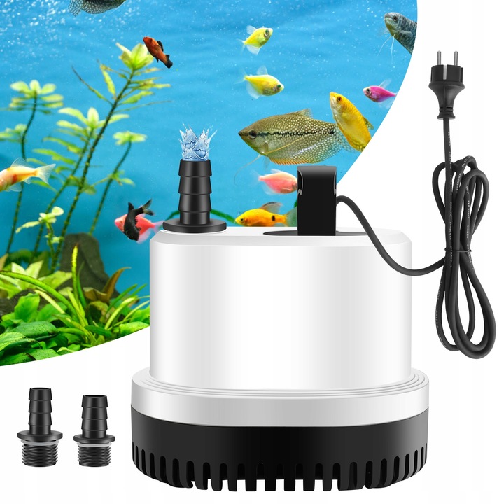 POMPA NISKIEGO ZANURZENIA 2500L/H 40W akwariowa Ultra cicha pompa staw
