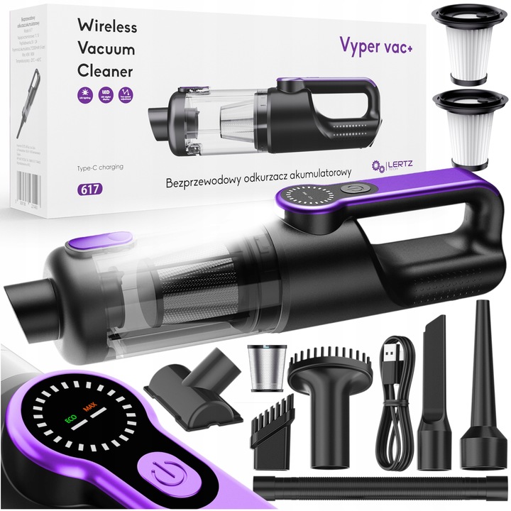 ODKURZACZ RĘCZNY BEZPRZEWODOWY AKUMULATOROWY SAMOCHODOWY DUŻA MOC