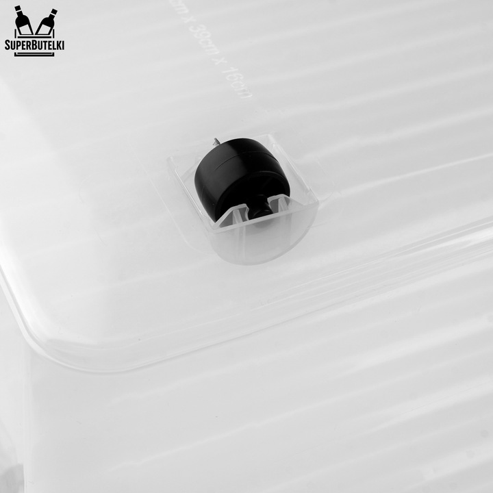 POJEMNIK PLASTIKOWY 25 L ORGANIZER Z POKRYWKĄ NA KÓŁKACH DO