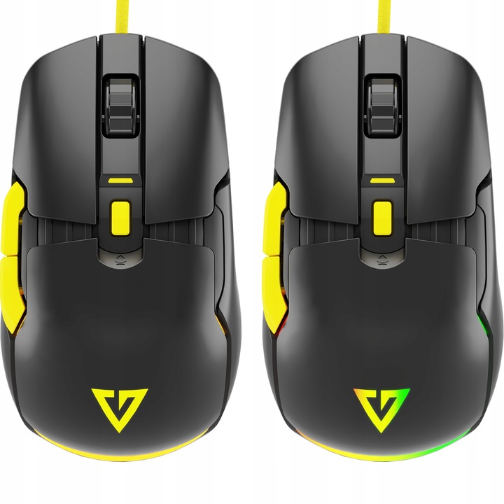 PRZEWODOWA MYSZKA GAMINGOWA 12400 DPI WYMIENNE PANELE MODECOM VOLCANO JAGER