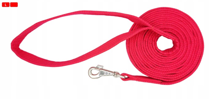 LONŻA do pracy z koniem 10 metrów czarna DEER PET EXTRA CENA