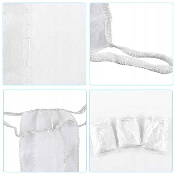 Majtki jednorazowe BIAŁE stringi do masażu 100szt bielizna do zabiegów