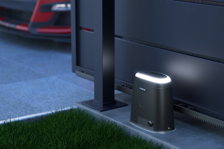 FORCE HiTron 230V NAPĘD DO BRAM PRZESUWNYCH do 800kg LAMPA LED, WiFi