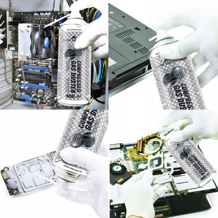 5x AABCOOLING SPRĘŻONE-POWIETRZE 400ml RURKA-15cm