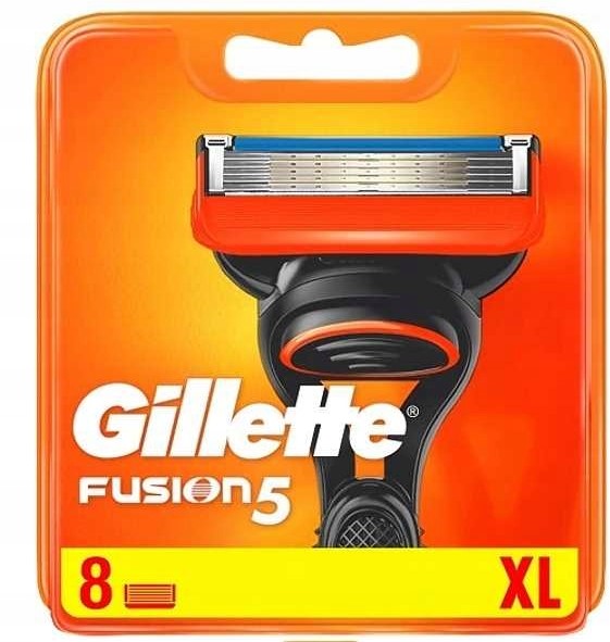 Wkłady do maszynki gillette fusion 5 ORYGINALNE ( 8 sztuk ) ZESTAW