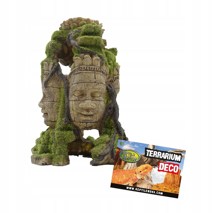 Reptile Nova Dekoracja do terrarium 18x15x25cm Posąg aztecki