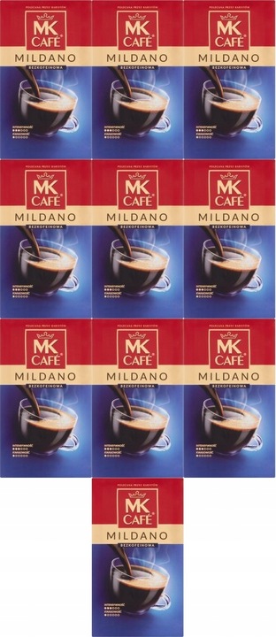 Kawa bezkofeinowa mielona MK Cafe Mildano 250 g x10