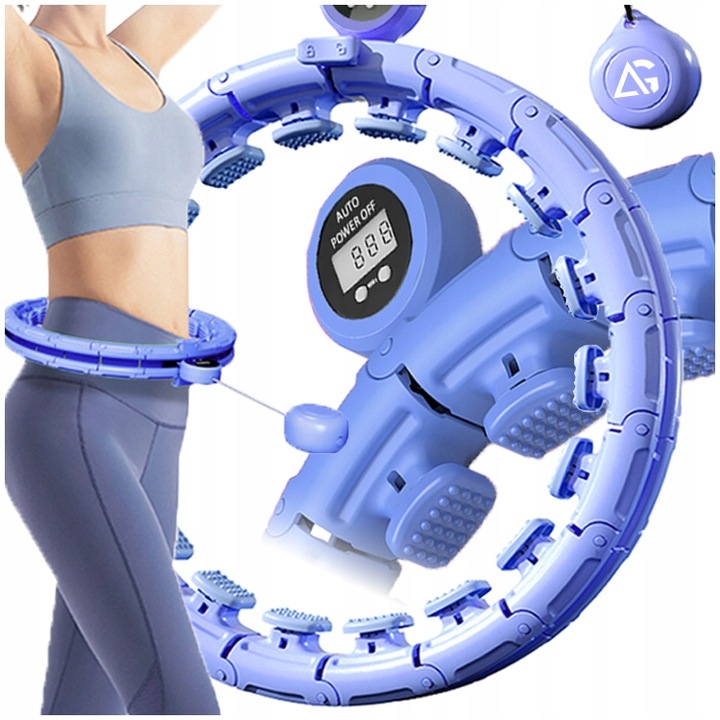 HULA HOP Z OBCIĄŻNIKIEM ODCHUDZAJĄCE Z LICZNIKIEM SMART HULAHOP