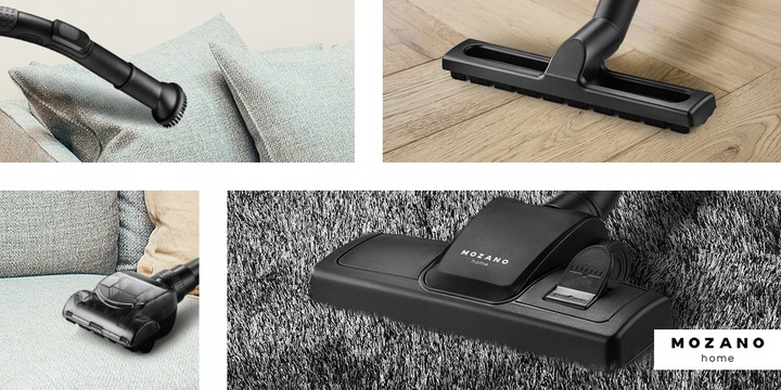 ODKURZACZ CYKLONOWY MOZANO BEZWORKOWY TURBOSZCZOTKA 4000W FILTR HEPA 3L