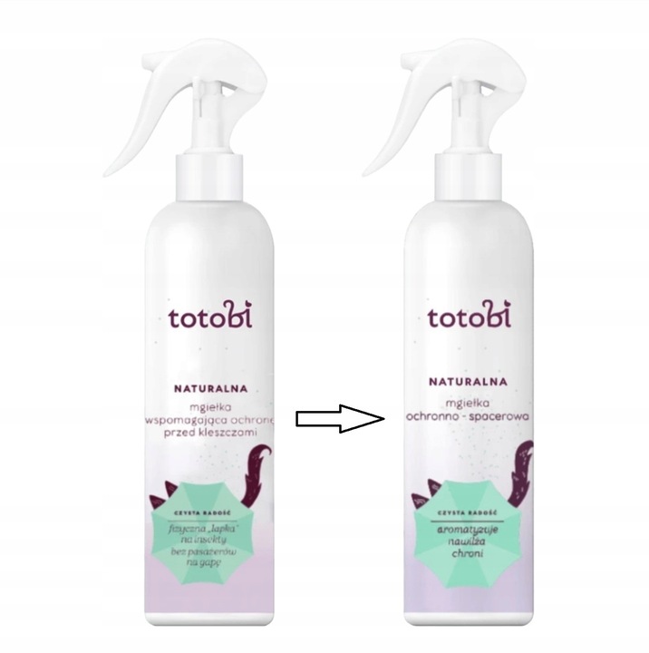TOTOBI Naturalna mgiełka przeciwkleszczowa przeciwpchelna na pasożyty