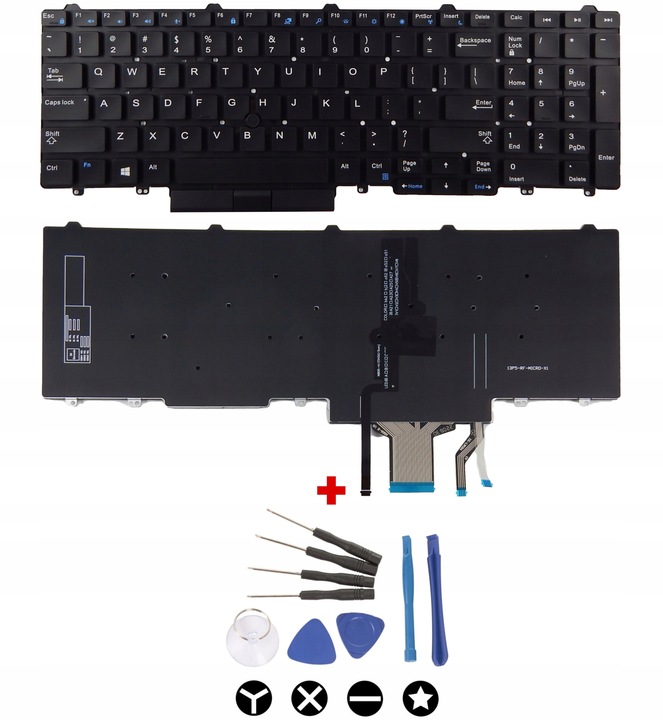 Klawiatura do laptopa Dell E5550 E5570 E5580 E5590 E5591 M7510 M7710 LED PL