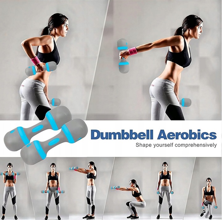 HANTLE REGULOWANE 2 X 5 KG ZESTAW STAL ANTYPOŚLIZGOWE SOLIDNE 10 KG