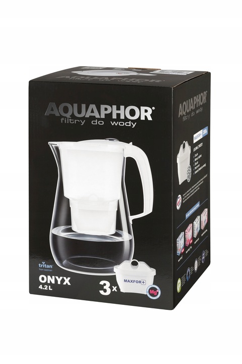 Dzbanek filtrujący Aquaphor Onyx 4,2L 9 filtrów Maxfor+ B25Mg z
