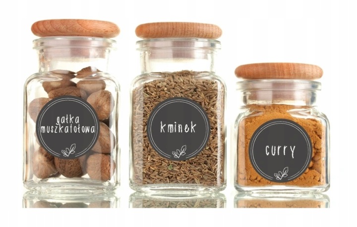 SŁOICZKI na przyprawy 150ml słoiki pojemniczki pojemniki szkło 150 ml