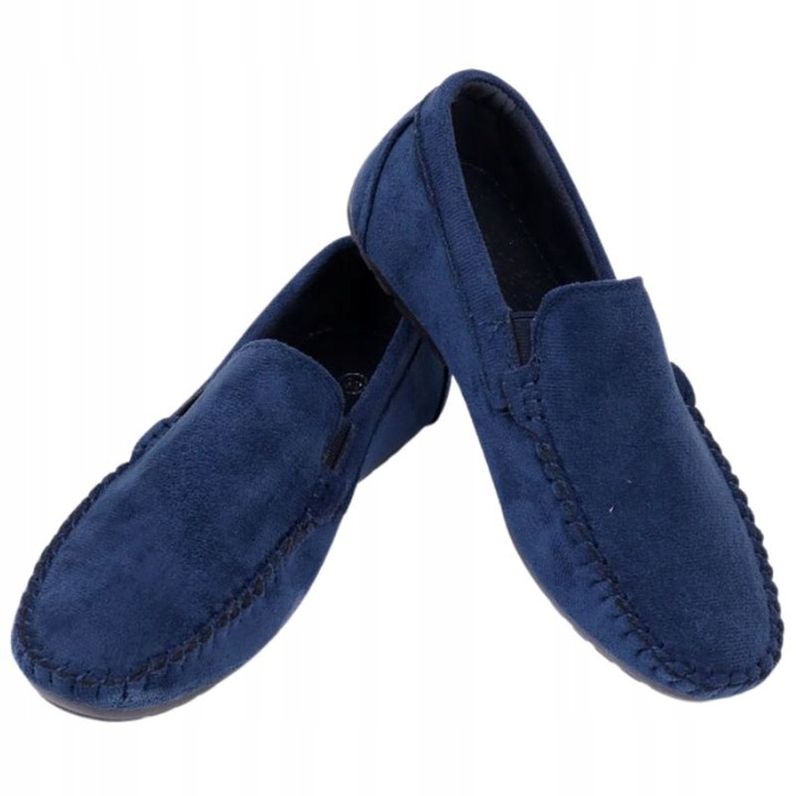 Mokasyny chłopięce na komunię dla chłopca wsuwane