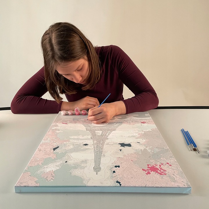 Malowanie po Numerach 40x50 Obraz na Ramie do Malowania Zestaw dla Dzieci