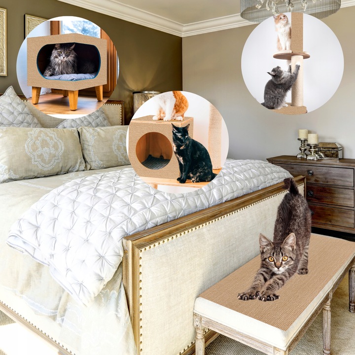 Samoprzylepna MATA DO DRAPANIA na kanapę meble dla kotów ochrona 100x40