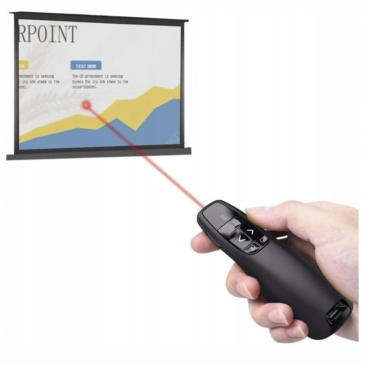WSKAŹNIK PREZENTER LASEROWY PILOT BEZPRZEWODOWY DO PREZENTACJI LASER USB