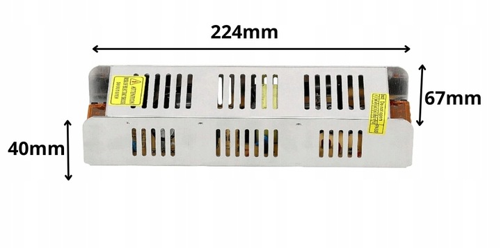Zasilacz LED Transformator Modułowy SLIM Do Taśm LED 250W 12V