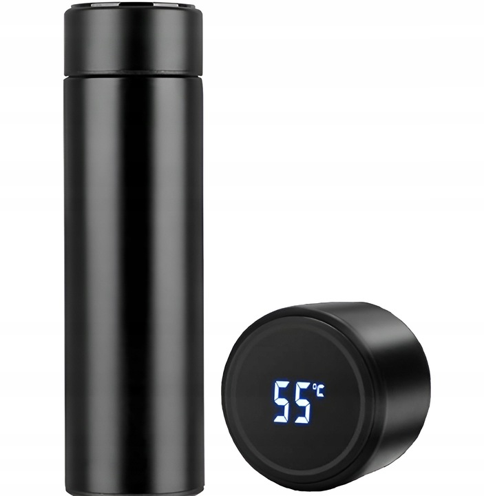 KUBEK TERMICZNY TERMOS LED 500ml NA KAWĘ HERBATĘ DOTYKOWY DO SAMOCHODU PRO