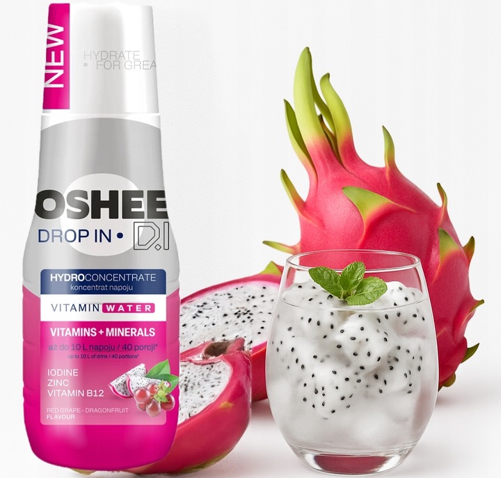 OSHEE ZERO SYROP KONCENTRAT DO SODASTREAM Grejpfrut Elektrolity i witaminy
