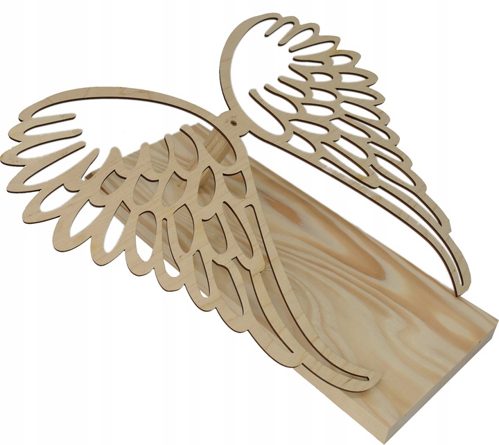 Drewniana baza pod stroik Skrzydła Anioł podkład pod stroik ozdoba cmentarz