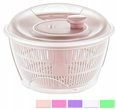 WIRÓWKA SUSZARKA CEDZAK DO SAŁATY WARZYW OWOCÓW 5L KOSZYK KOLORY JAKOŚĆ