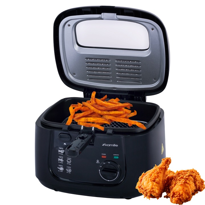 FRYTKOWNICA FRYTOWNICA 2,5L MOCNA ŁATWE SZYBKIE SMAŻENIE FRYTEK