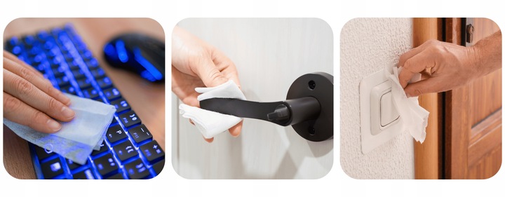 CHUSTECZKI DO DEZYNFEKCJI POWIERZCHNI MIKROZID 100SZT 20x20CM dezynfekcja