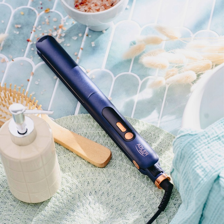 PROSTOWNICA DO WŁOSÓW Z JONIZACJĄ REGULACJA TEMPERATURY TYTANOWE