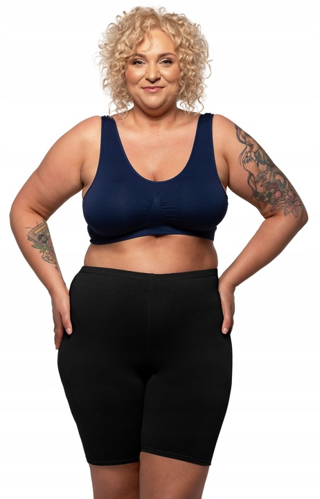 Majtki Z Nogawkami Szorty Przeciw Otarciom Ud Wysoki Stan Damskie 6XL