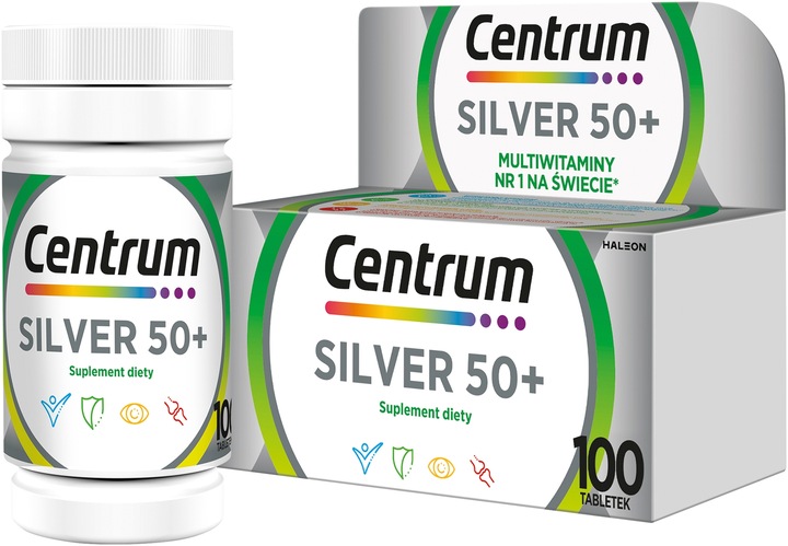 CENTRUM Silver 50+ Formuła Multiefekt, 100 tabl.