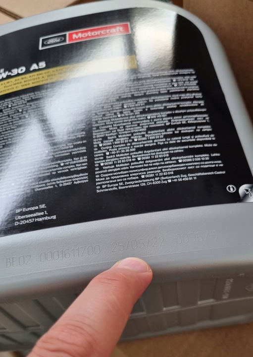 OLEJ FORD FORMULA F 5L A5 5W-30 15CF54