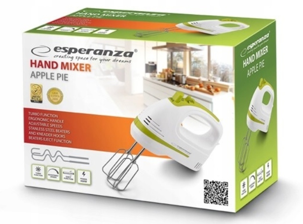 MIKSER RĘCZNY ROBOT KUCHENNY 400W 4 KOŃCÓWKI TURBO