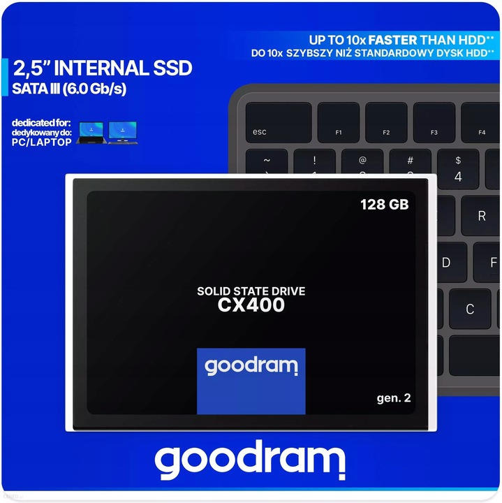 Dysk SSD GOODRAM CX400 128GB 2,5" SATA III gen2