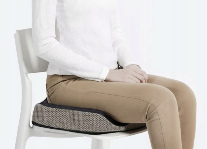 PODUSZKA ORTOPEDYCZNA DO SIEDZENIA PROFILOWANA MEMORY NA KRZESŁO FOTEL DUŻA