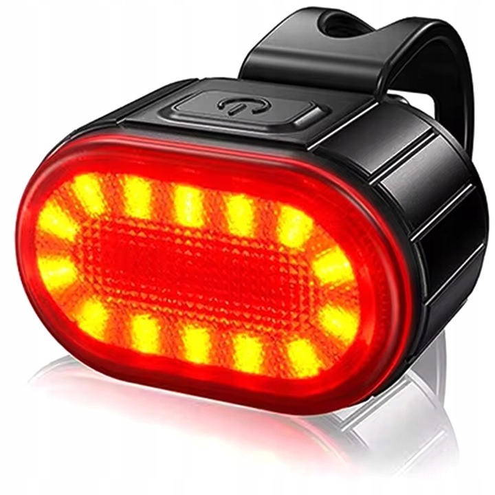 LAMPKA ROWEROWA OŚWIETLENIE LED NA ROWER KIEROWNICĘ PRZÓD + TYŁ NA USB MOC