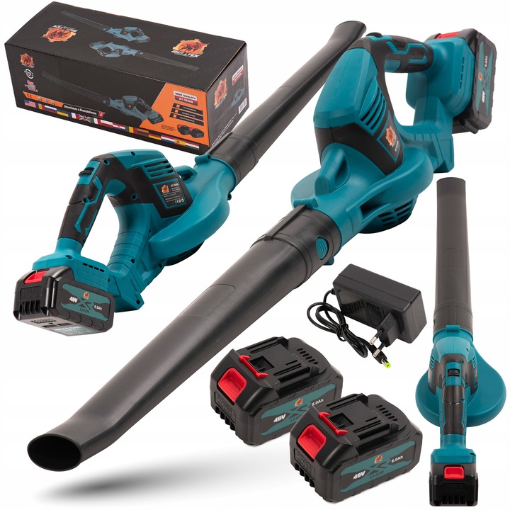 MOCNA DMUCHAWA AKUMULATOROWA 245 KM/H 2X DUŻA BATERIA LIŚCI OSUSZANIA