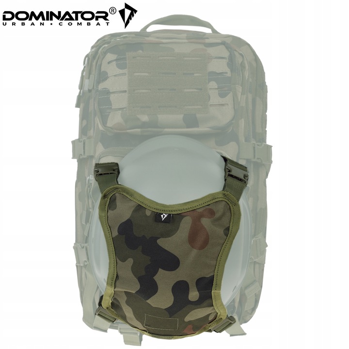 UCHWYT NA HEŁM KASK OCHRONNY KARIMATĘ ŚPIWÓR NOSZAK NA PLECAK PL CAMO wz.93