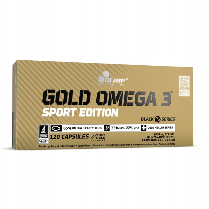 OLIMP GOLD OMEGA 3 SPORT EDITION 120k WITAMINY KWASY TŁUSZCZOWE EPA DHA
