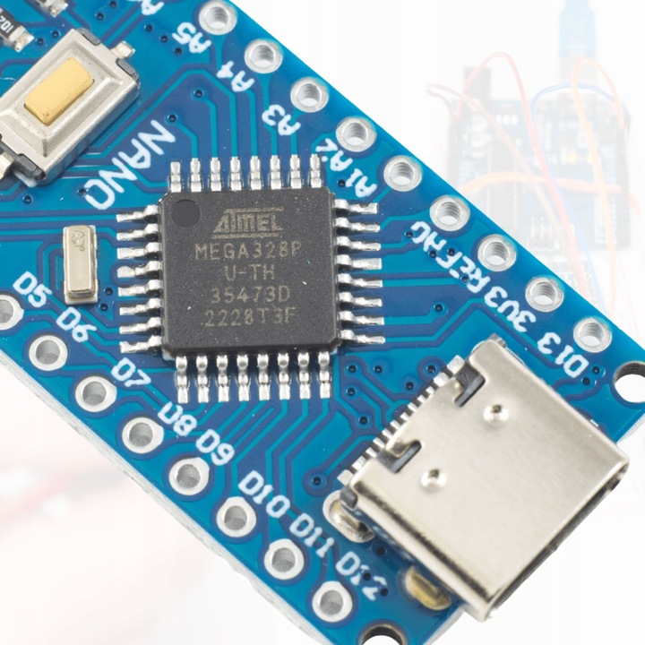 MIKROKOMPUTER MODUŁ NANO V3.0 CH340 ATmega328 USB C KOMPATYBILNY Z ARDUINO