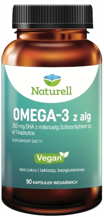 Naturell OMEGA-3 z alg kwasy omega 3 vegan 90 kapsułek