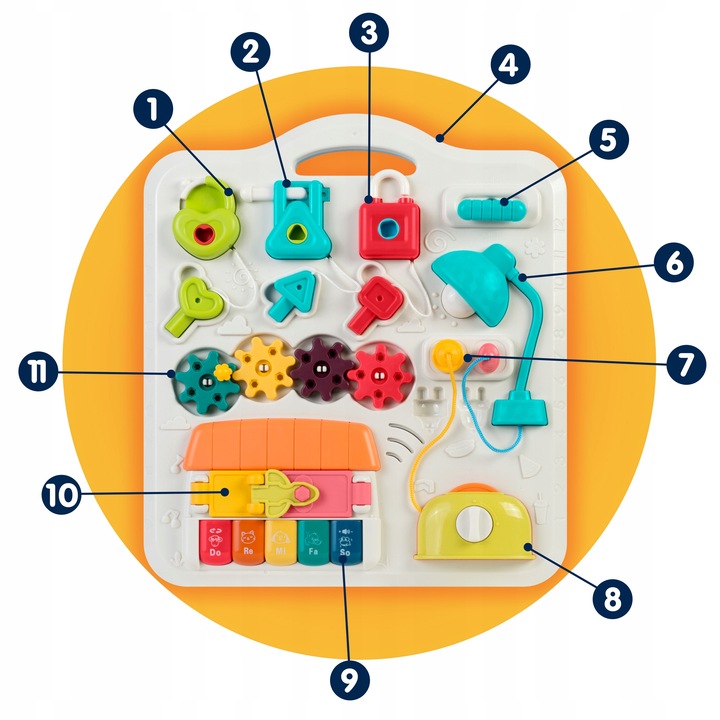 STOLIK EDUKACYJNY INTERAKTYWNY DLA DZIECI 5w1 TABLICA PANEL MUZYCZNY MUZYKA