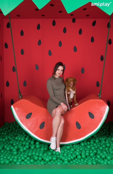 amiplay Szelki regulowane Guard BeHappy S Watermel