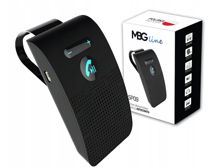 ZESTAW GŁOŚNOMÓWIĄCY PO POLSKU DO SAMOCHODU BEZPRZEWODOWY BLUETOOTH 5.0 B7R