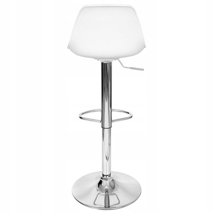 Hoker Krzesło Barowe Obrotowe Ekoskóra Regulowane Tapicerowane