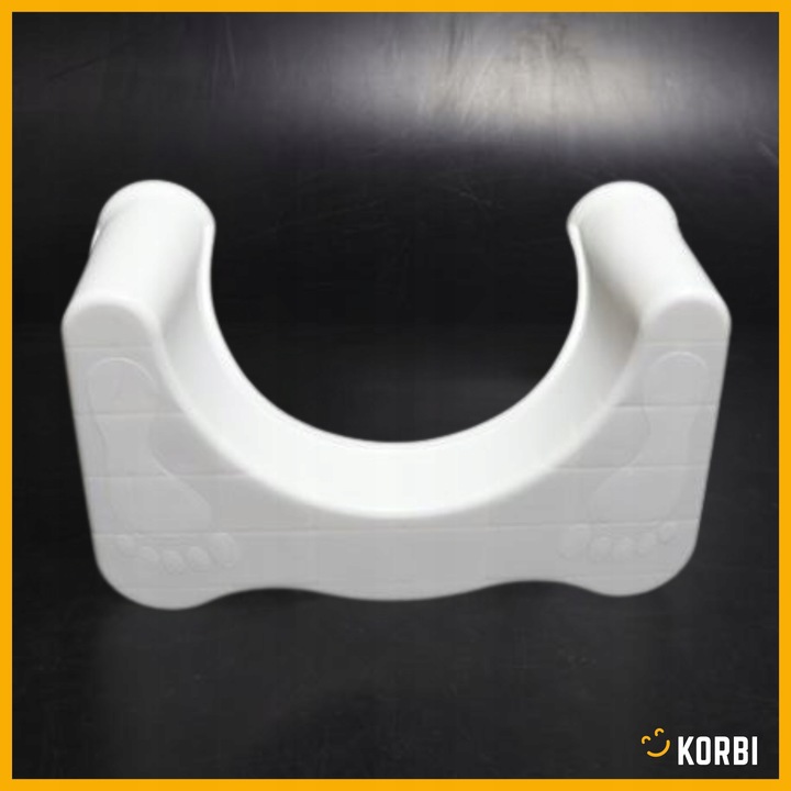 PODNÓŻEK TOALETOWY PODEST ŁAZIENKOWY TABORET BIAŁY