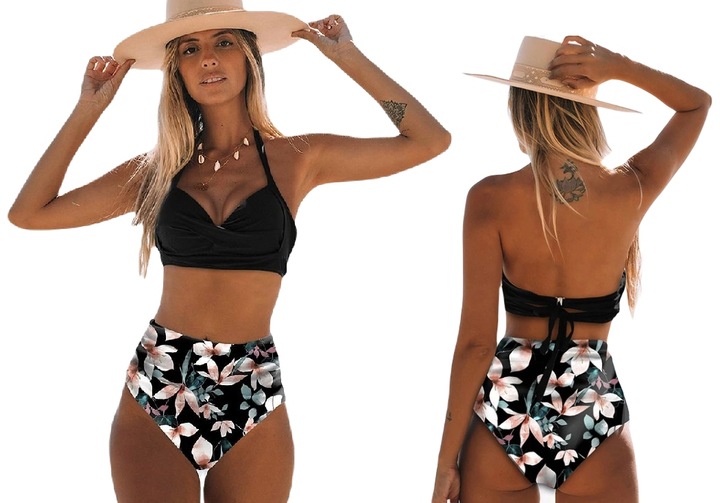 Dwuczęściowy strój kąpielowy wysoki stan L (S127)