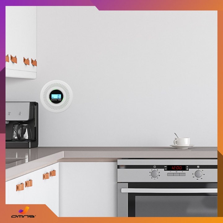 Czujnik czadu i dymu detektor tlenku węgla JKD 512COM certyfikowany