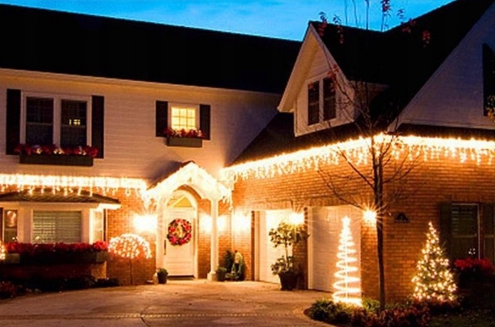 SOPLE FLASH 500 LED ZEWNĘTRZNE BIAŁE CIEPŁE CHOINKOWE z Flashem ZIMNYM